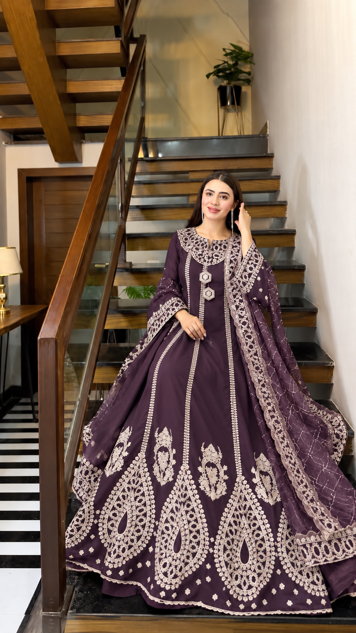 Premium cutwork long suit