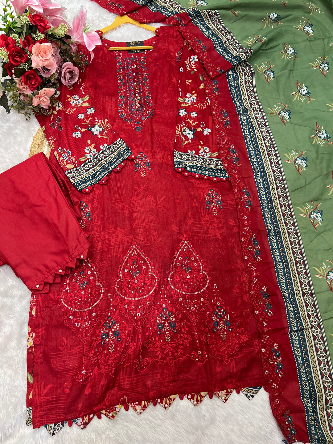 Pearl Handcrafted cotton Suits