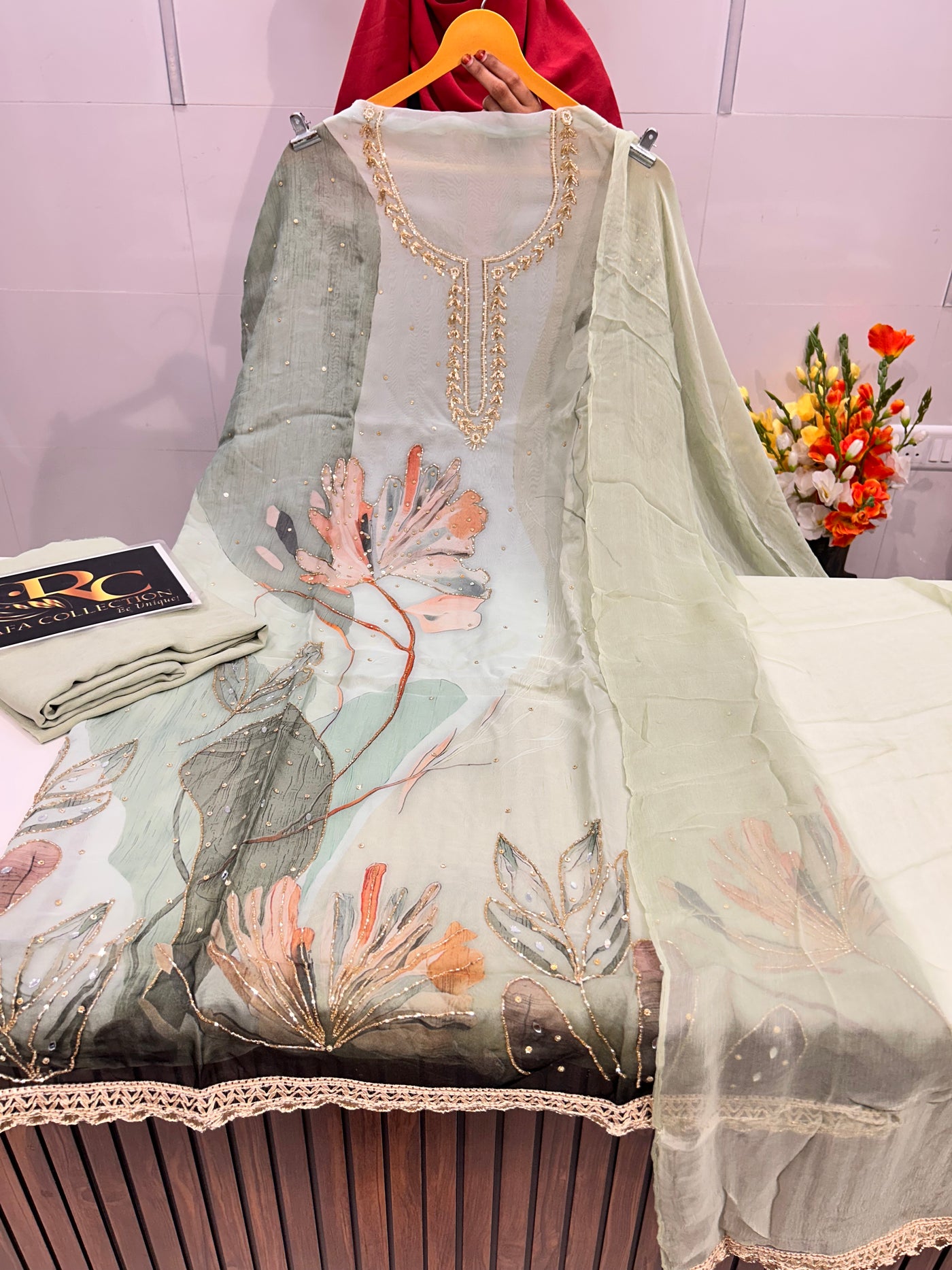 Pure Organza Suit 1640