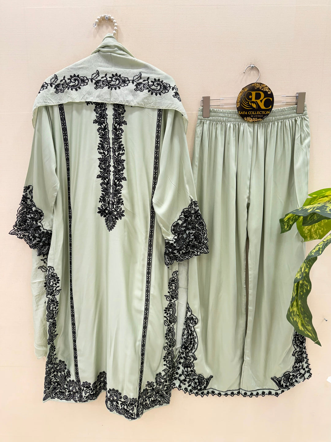 Embroidered plazzo suits