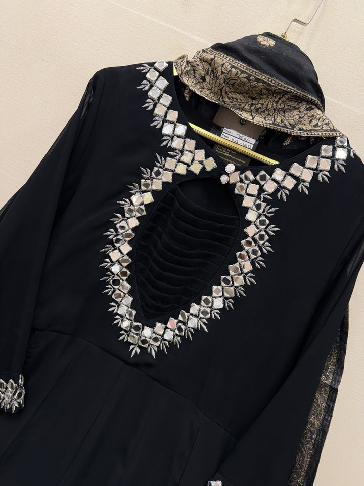 Mirror work gowns