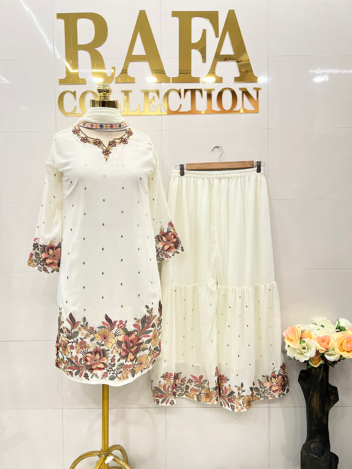 Embroided Garara suits