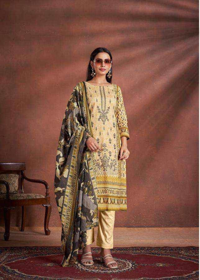Cotton Embroidered suits 115412