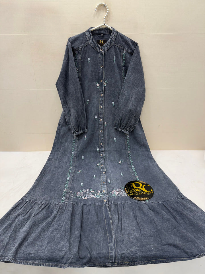 Denim Long Gown’s