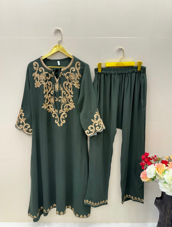 Imported embroided co-ord sets