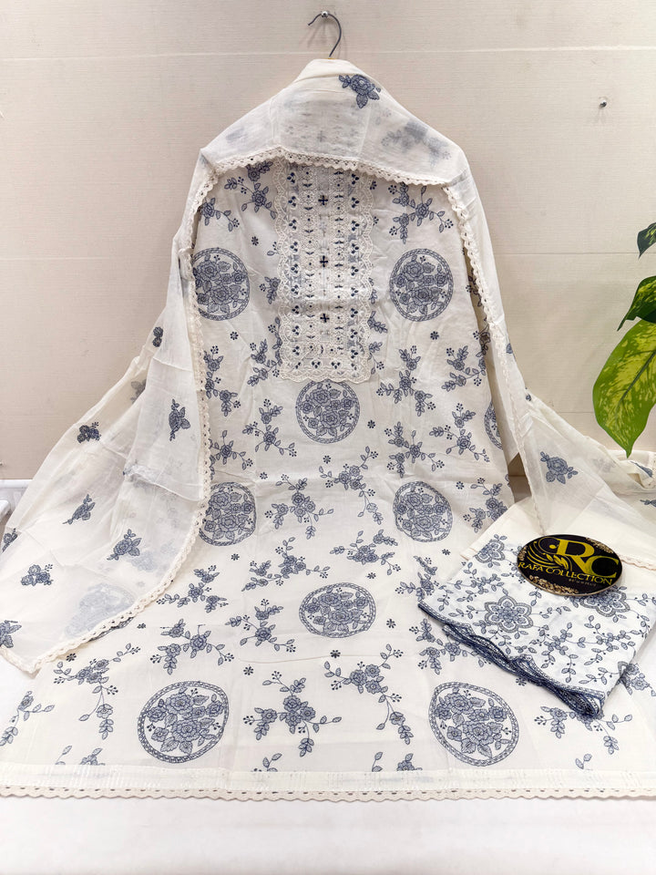 Cotton embroidery suits