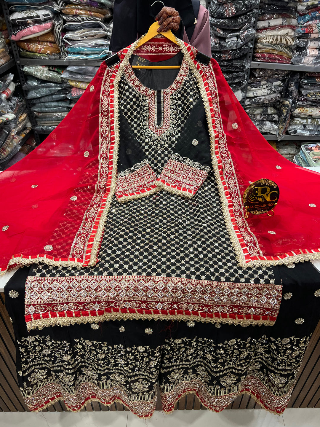 Dual color garara suit 2791