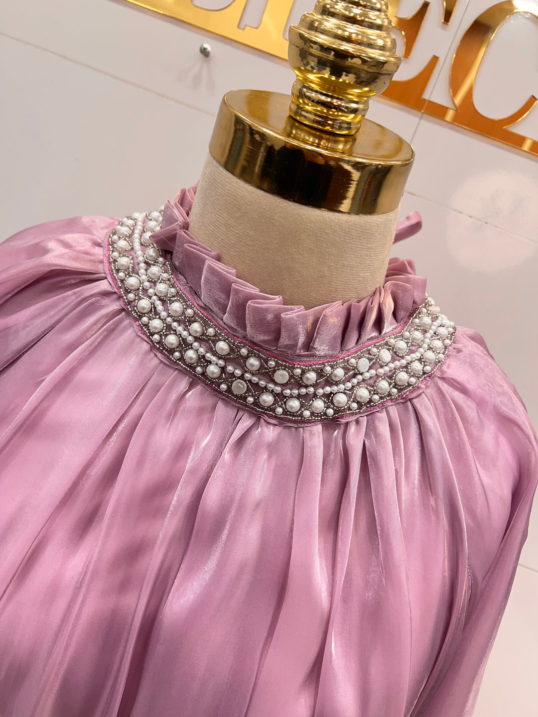 Shimmer organza gowns 124254