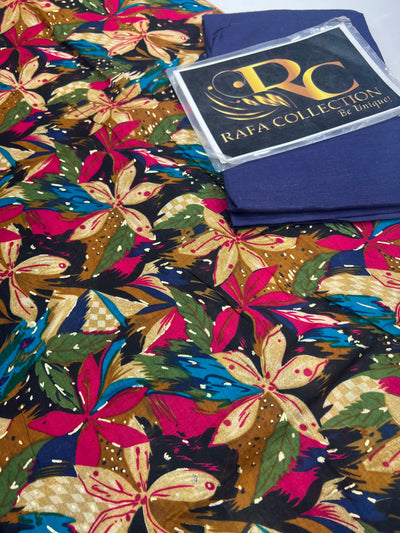 Cotton Unstitched Suit 14020