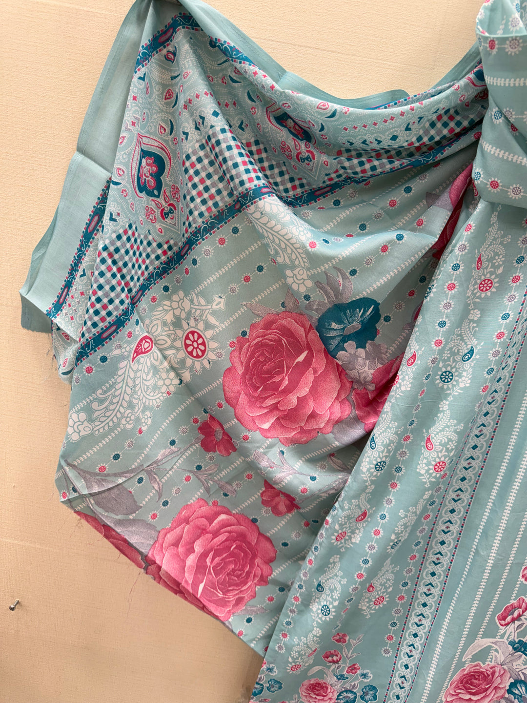 Semi cotton printed suits