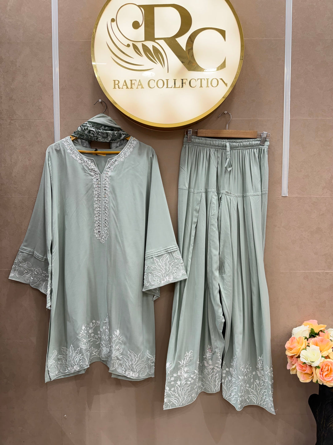 Embroidered Farshi suits