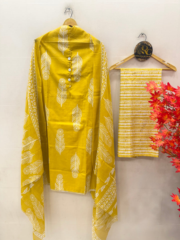 Slub Cotton Unstitched Suits