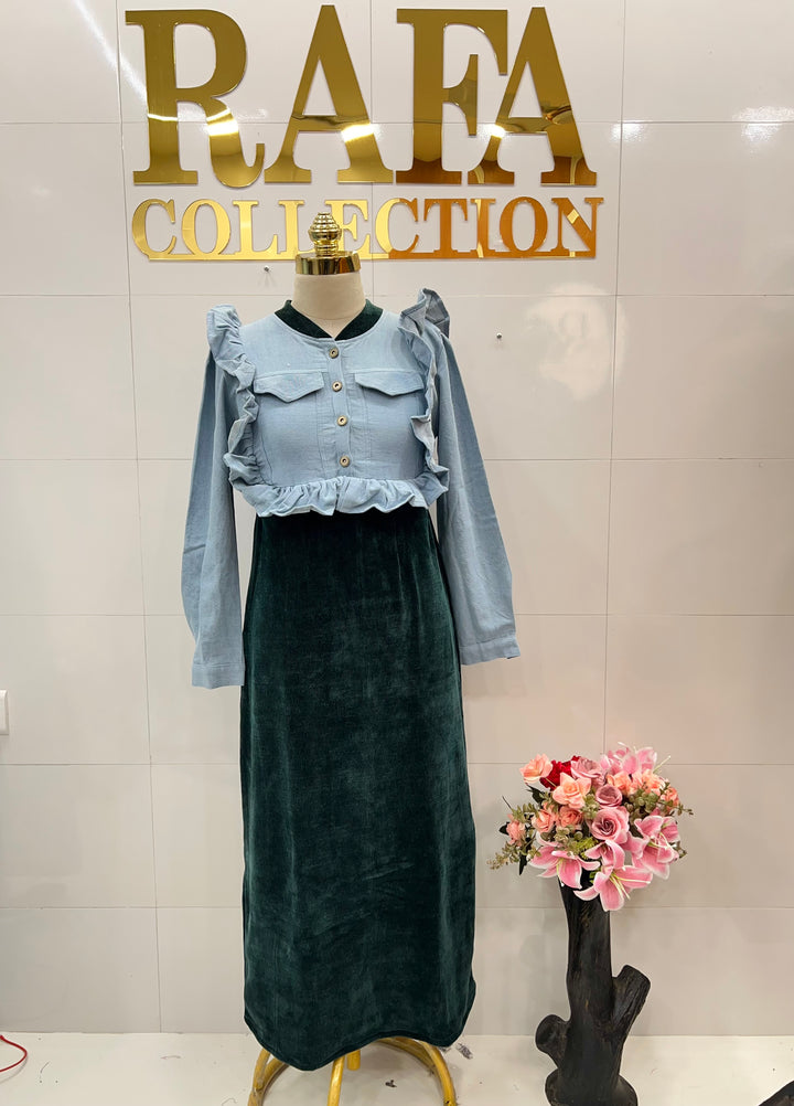 Denim long Dresses 2824