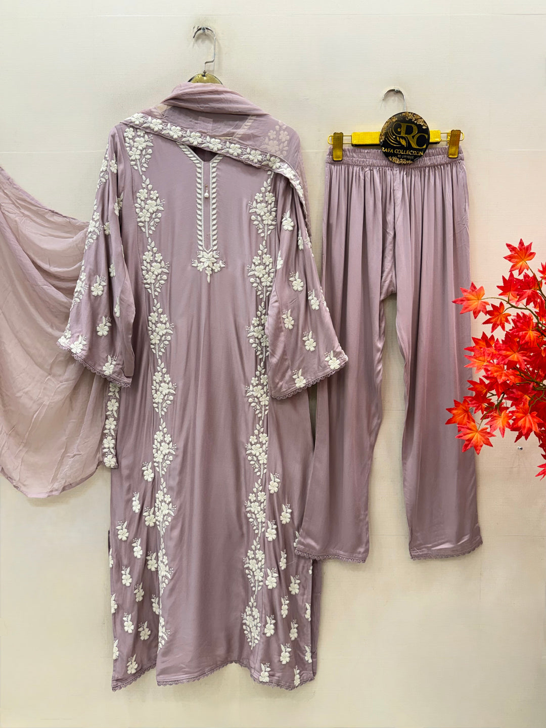 Lucknawi Long kaftan Suits