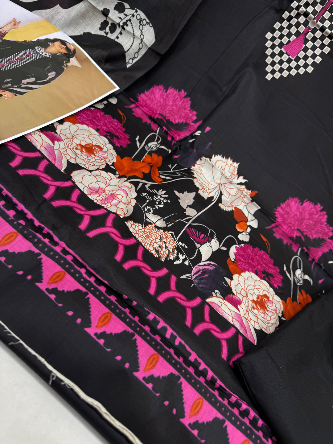 Cotton printed unstitched suits