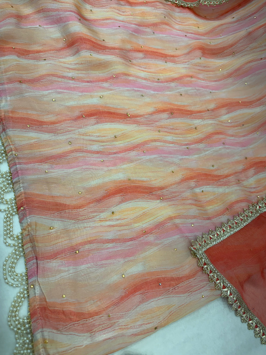 Organza unstitched suits