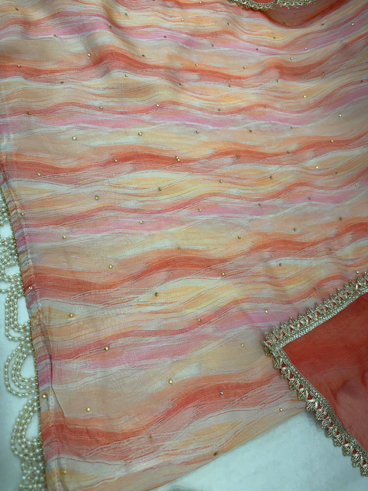 Organza unstitched suits