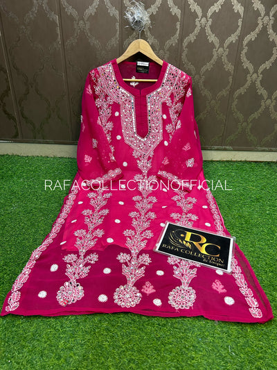 Lucknawi georgette kurti