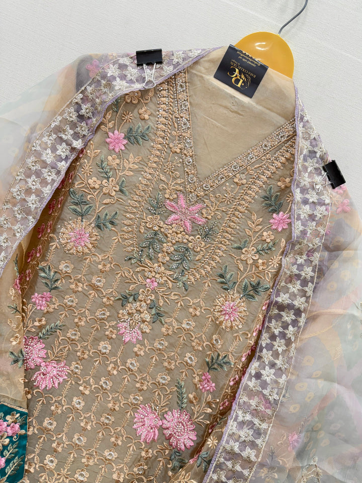 Organza Pakistani unstitch suits
