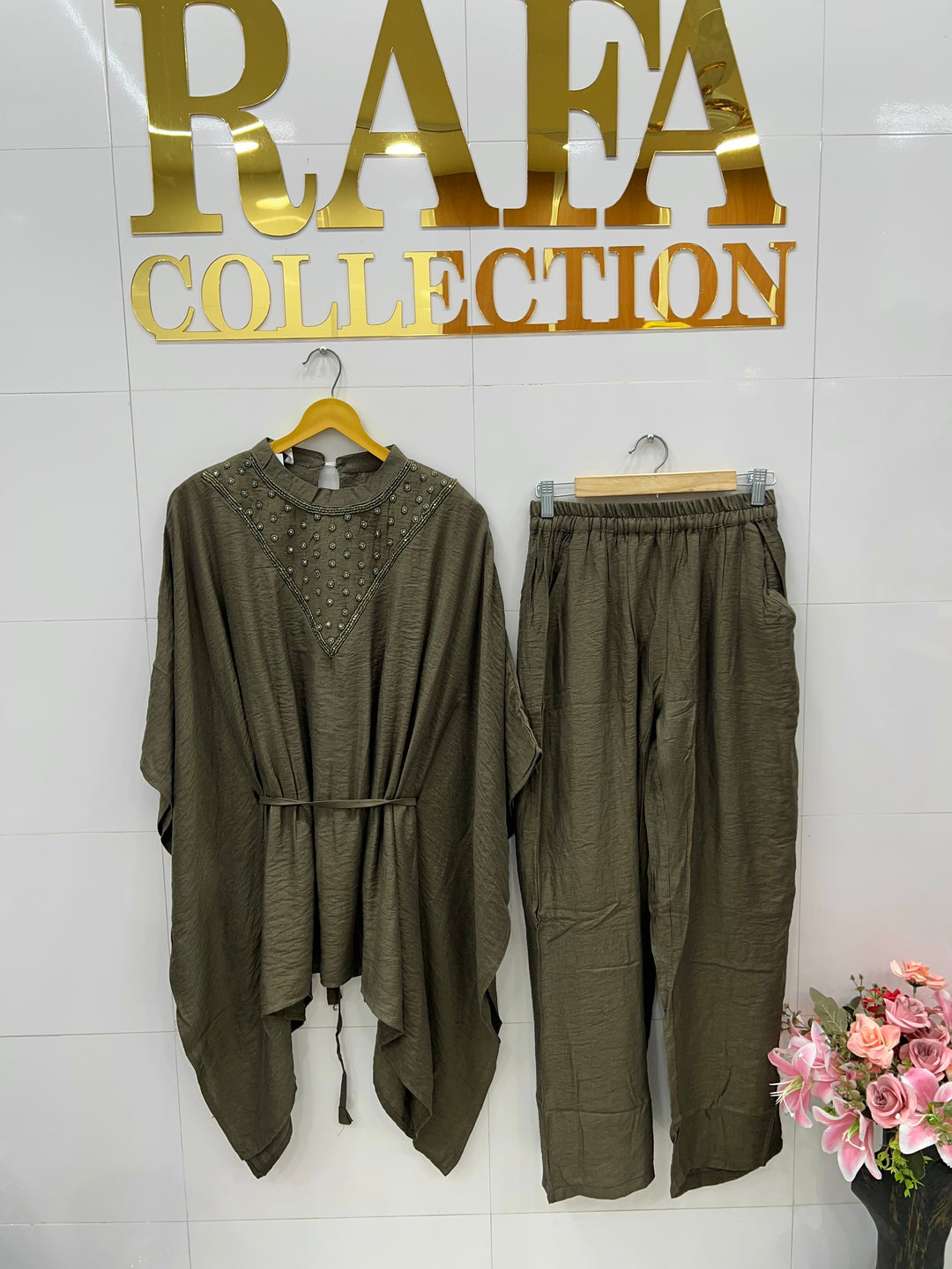 Imported  kaftan style co - ord set 838