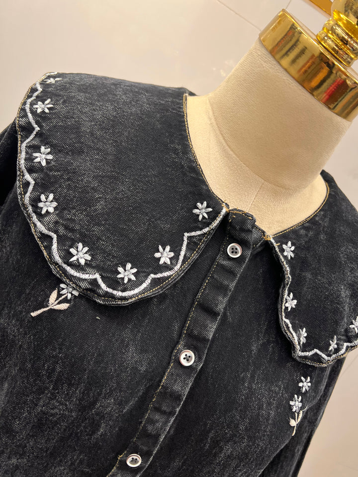 Denim long Gown 2760