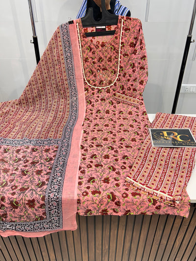 Cotton kurti pant set