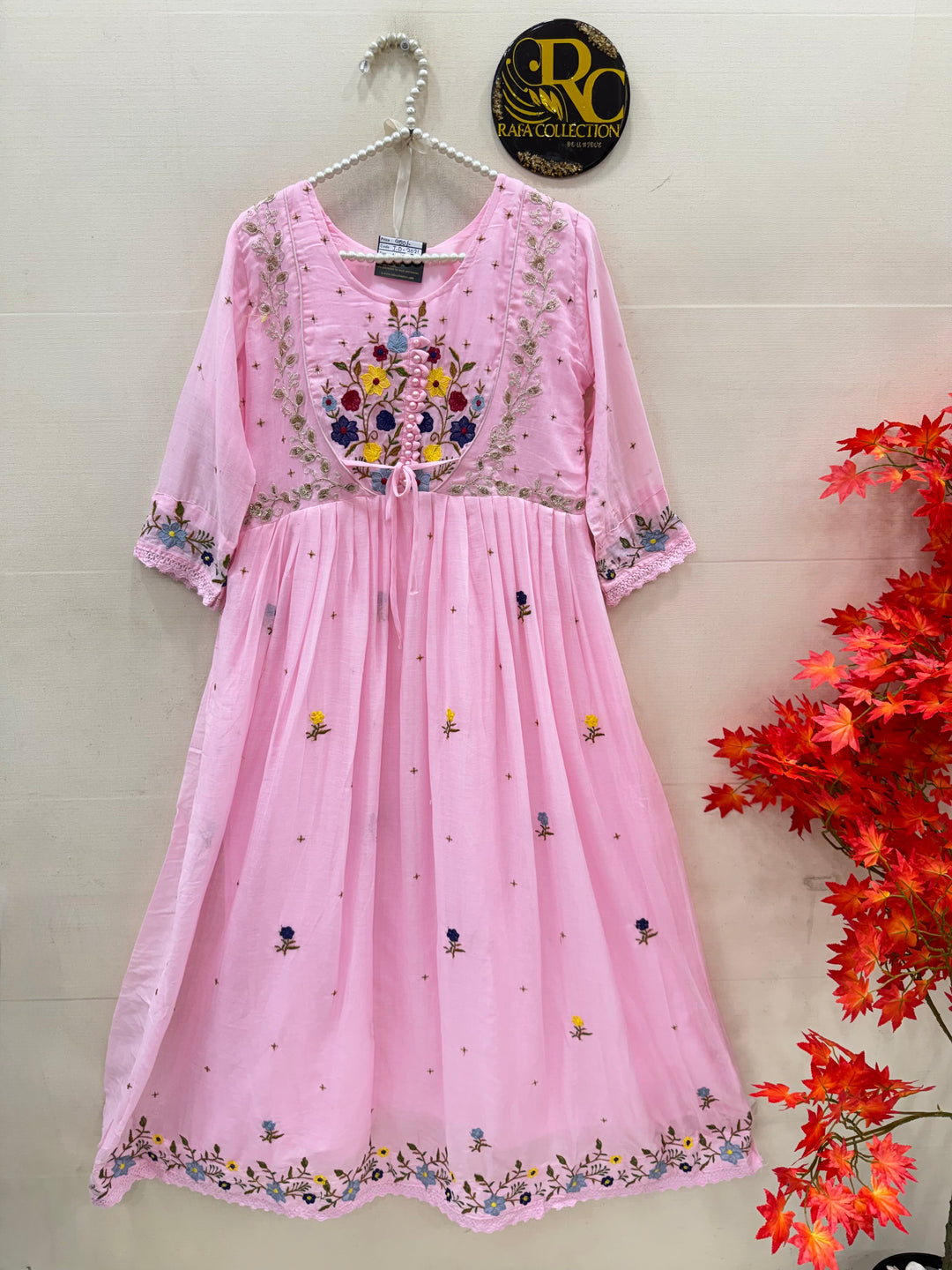 cotton embroidered gowns