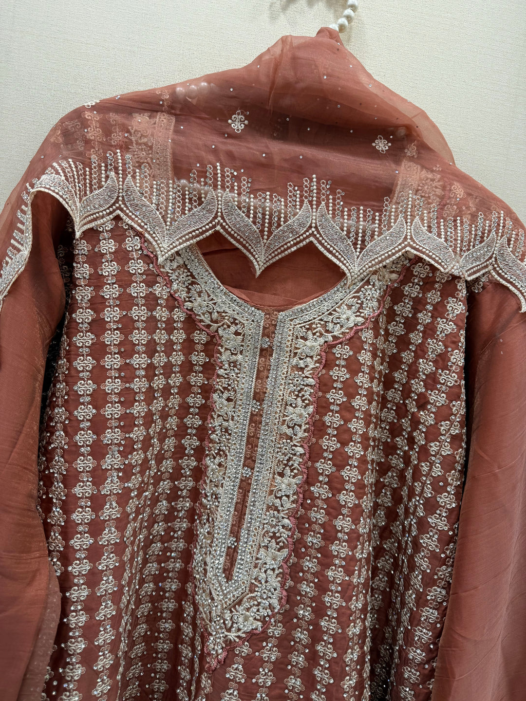 Party wear embroidered suits