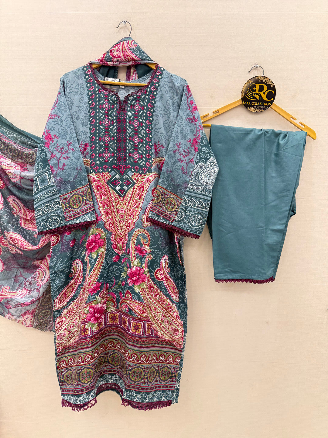 Cotton printed suits 8005