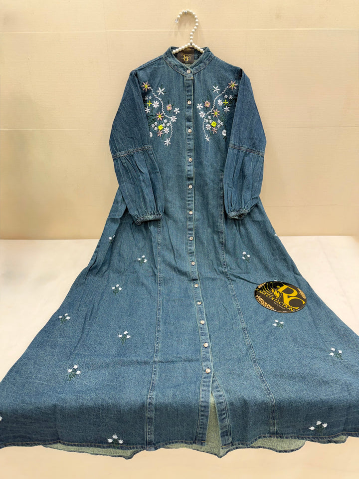 Denim long Gown