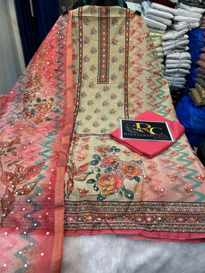 Mirror work unstich suit 575