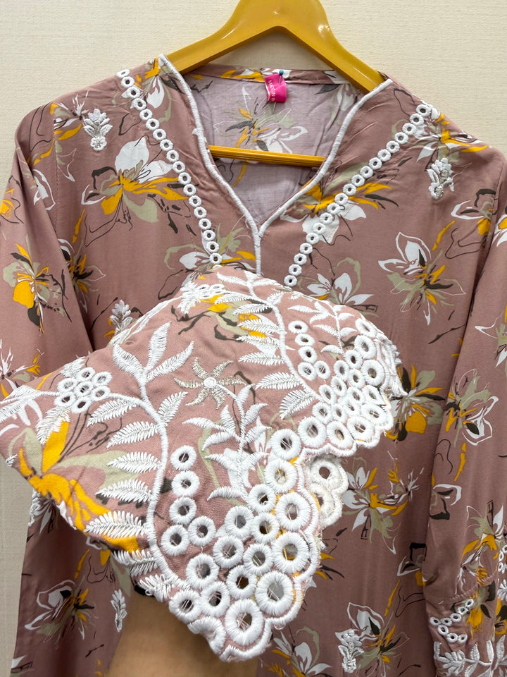 Rayon Embroidered Co-ord sets