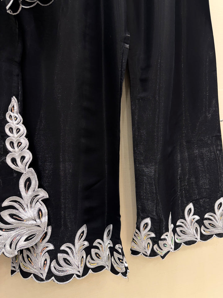 Satin Embroidered Suits