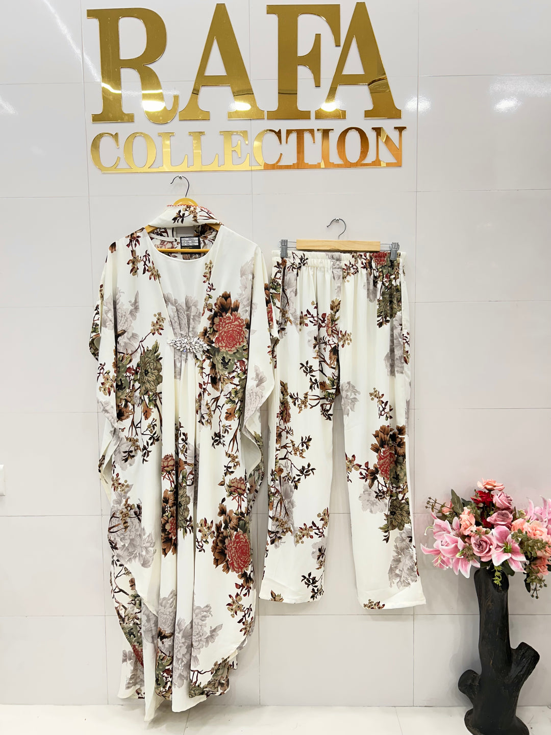 Imported long kaftan co-ord sets 587