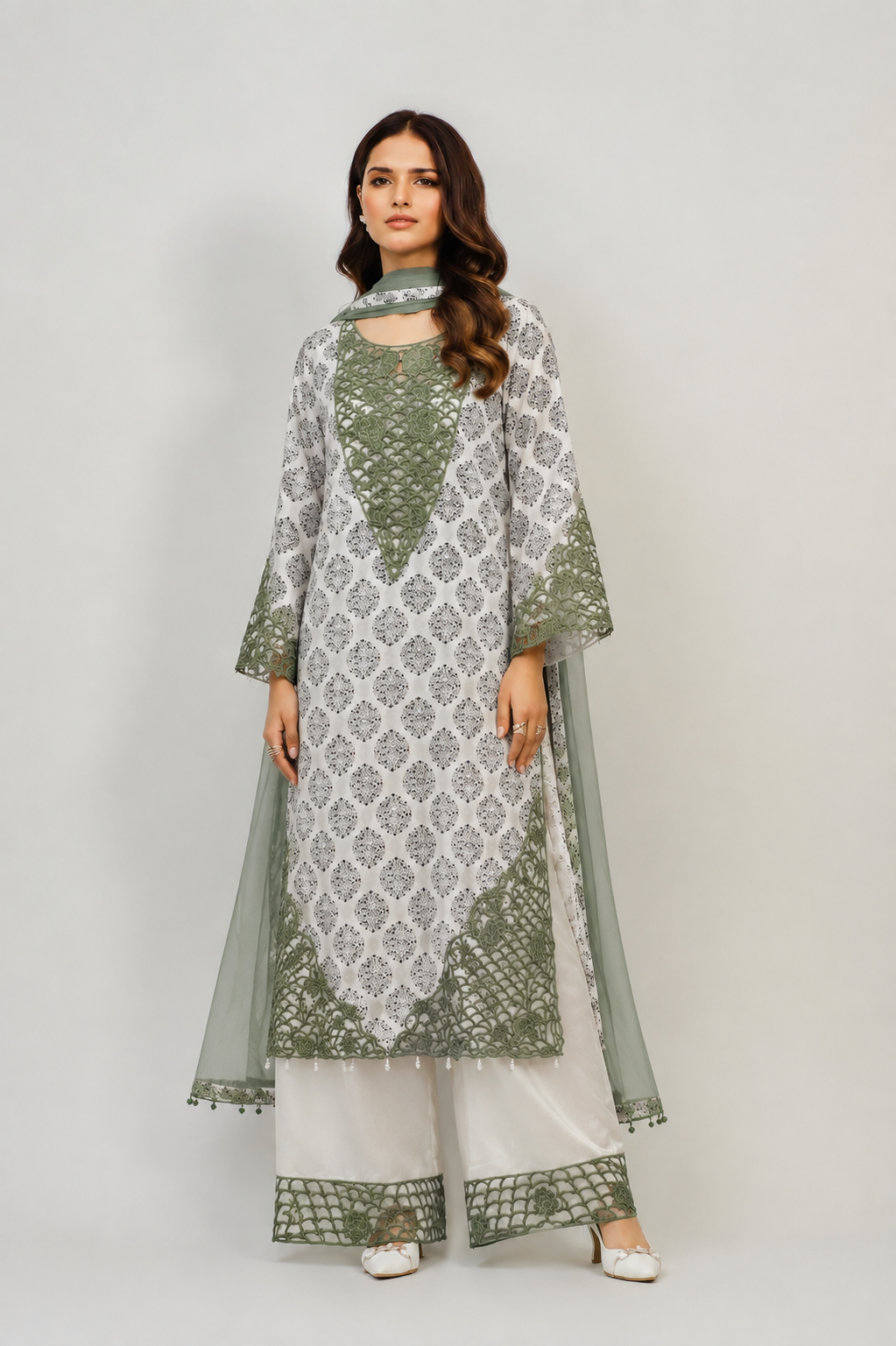 Pakistani cutwork suits