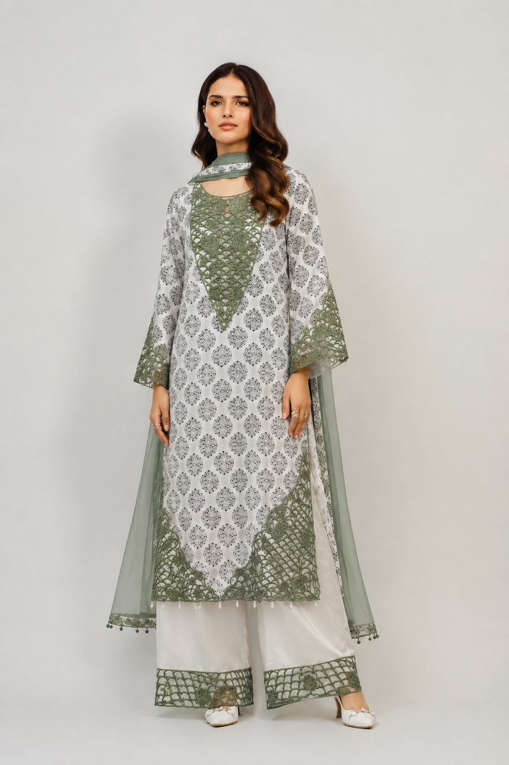 Pakistani cutwork suits