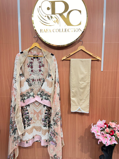 Pakistani patch work suit 2542