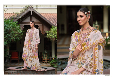 Cotton embroided dupatta collection 1707