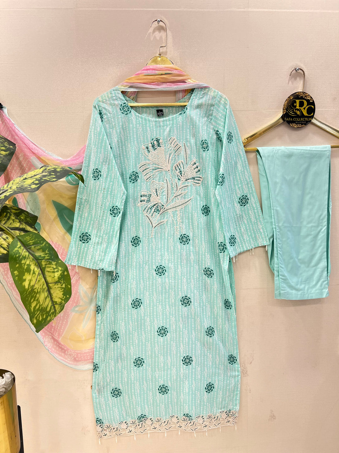 Pure cotton embroided suits