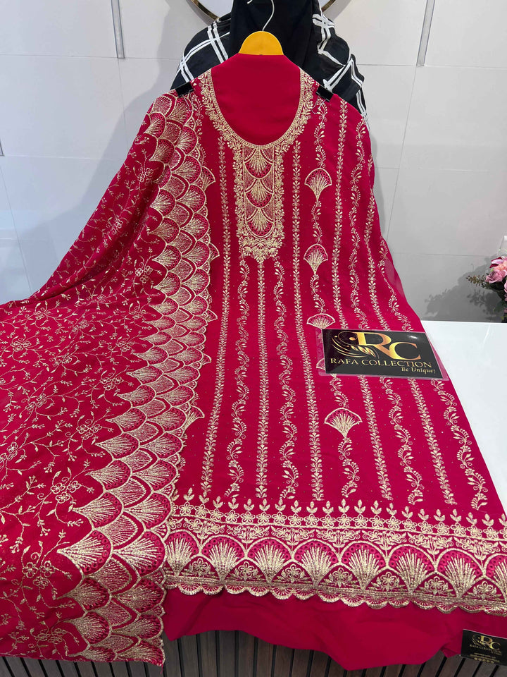 Georgette work suits 2218