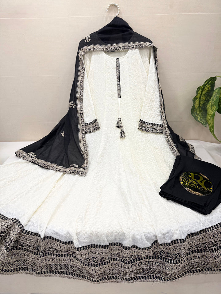 Georgette Embroidered Gowns