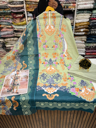 Cotton unstitched suits 2777