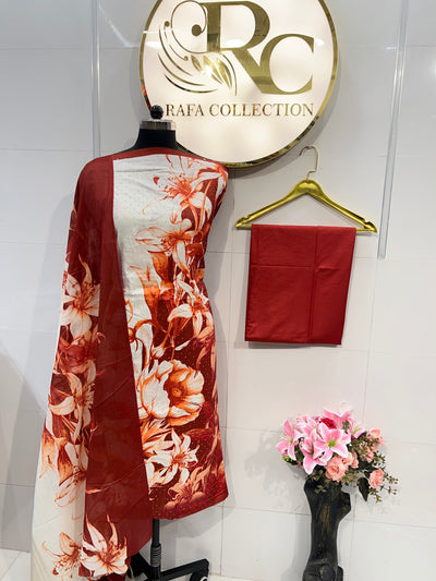Cotton unstitch suits 2195