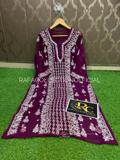 Lucknawi georgette kurti