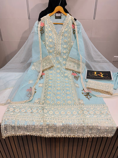 Organza Handwork Suit 1442
