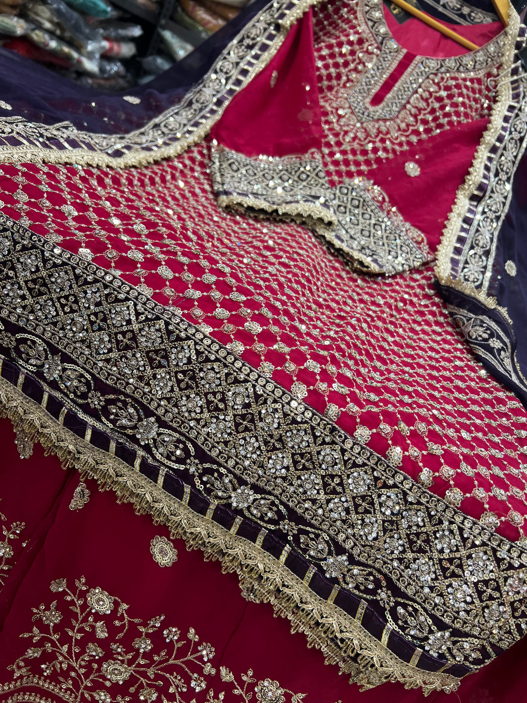 Dual color garara suit 2791