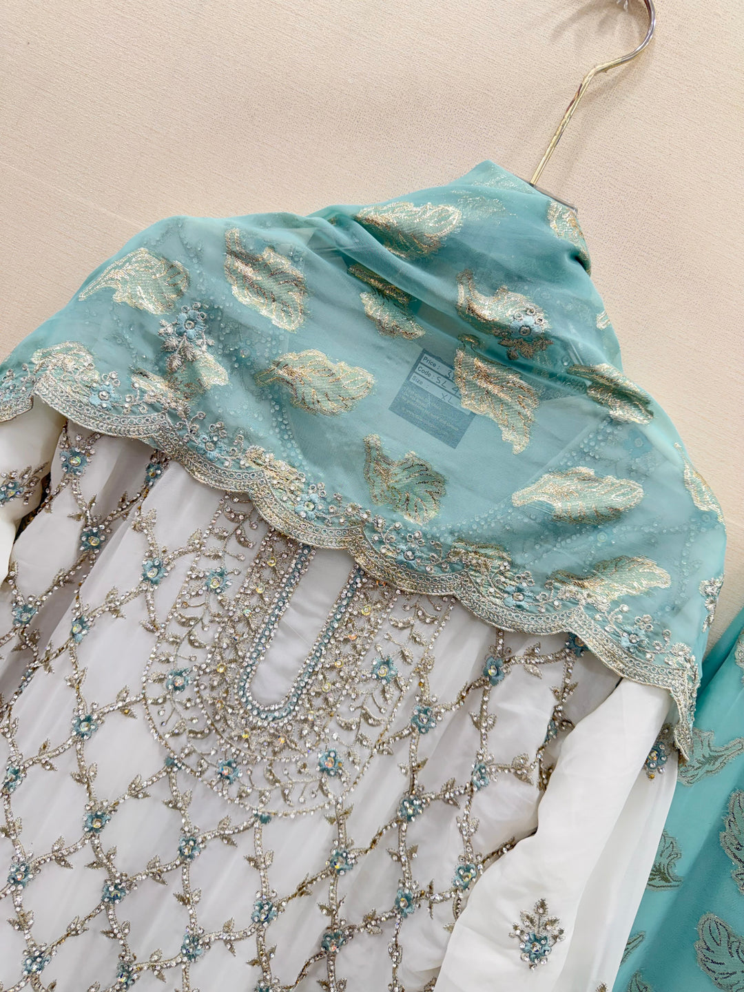 Pakistani tri color Garara suit