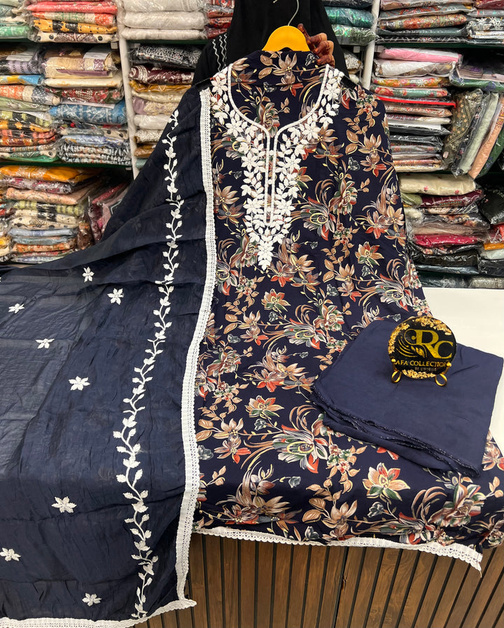 Lucknawi Unstitched suit 2757