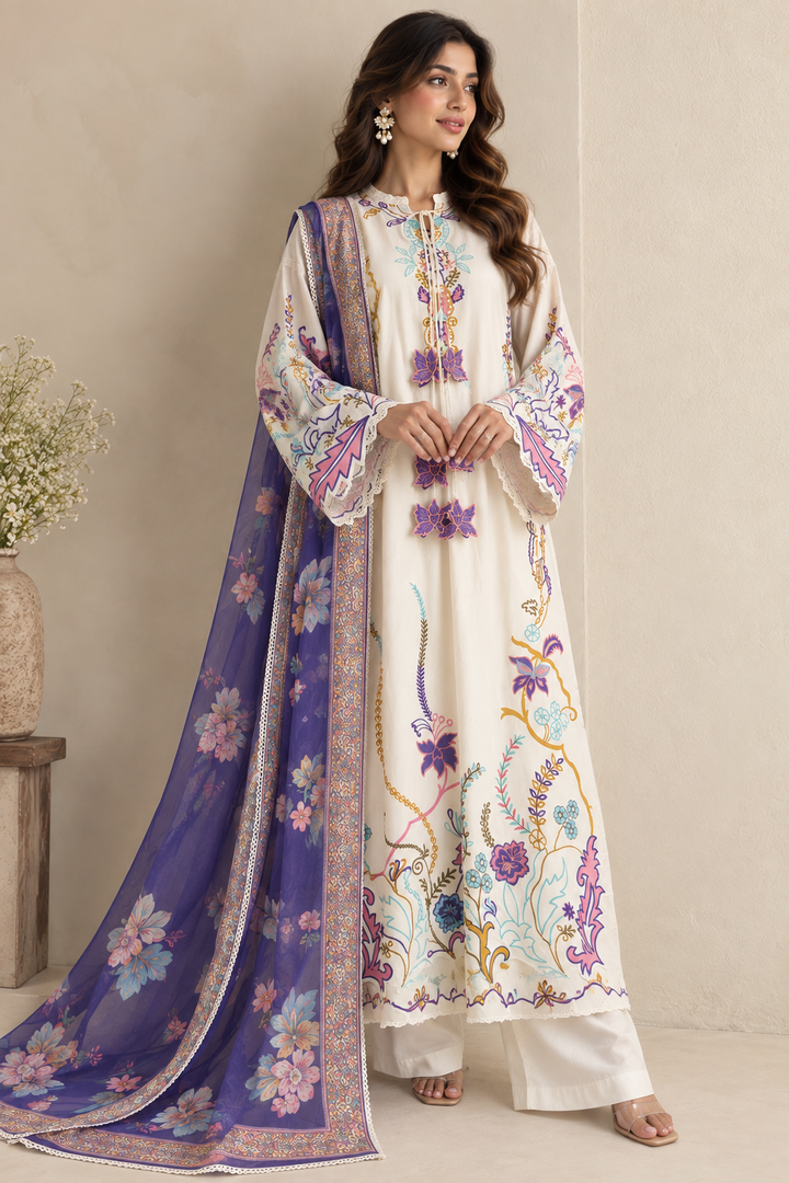 Pakistani Long cutwork Suits