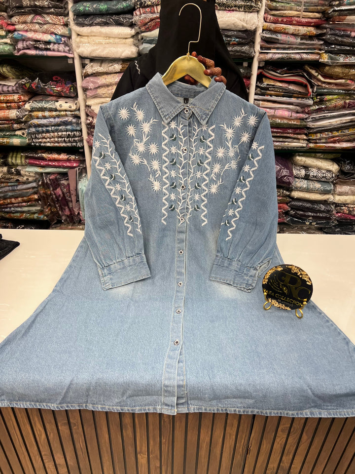 Denim embroidered tunics 2584